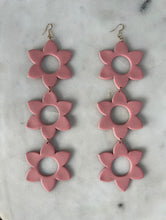 Load image into Gallery viewer, Flora earrings in pink.
