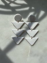 Load image into Gallery viewer, Arrowhead earrings in WHITE.
